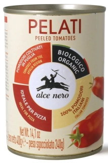 PARADAJKY CELÉ LÚPANÉ BEZ ŠUPKY 400g (240g) - ALCE NERO