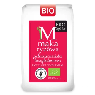CELOZRNNÁ RYŽOVÁ MÚKA BEZLEPKOVÁ BIO 500g - EKO ABECED